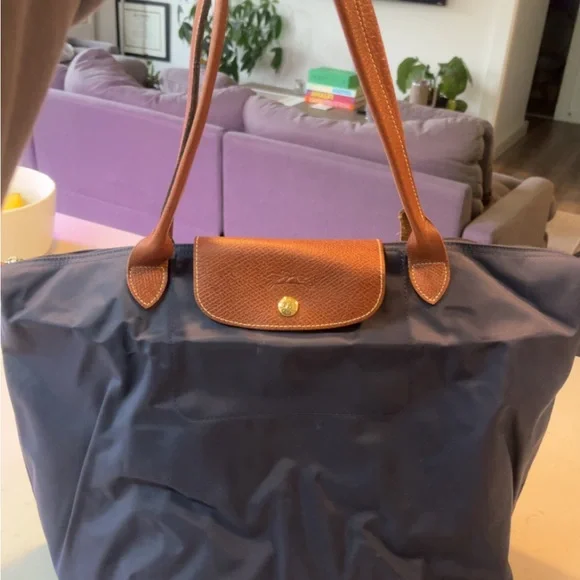 Longchamp le pliage (navy) - Picture 3 of 6